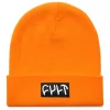 Witness Beanie / tight knit safety orange