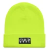 Witness Beanie / tight knit safety yellow