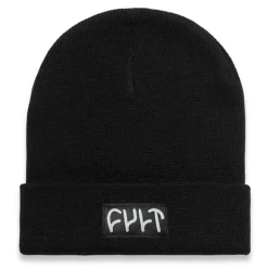 Witness Beanie / tight knit black